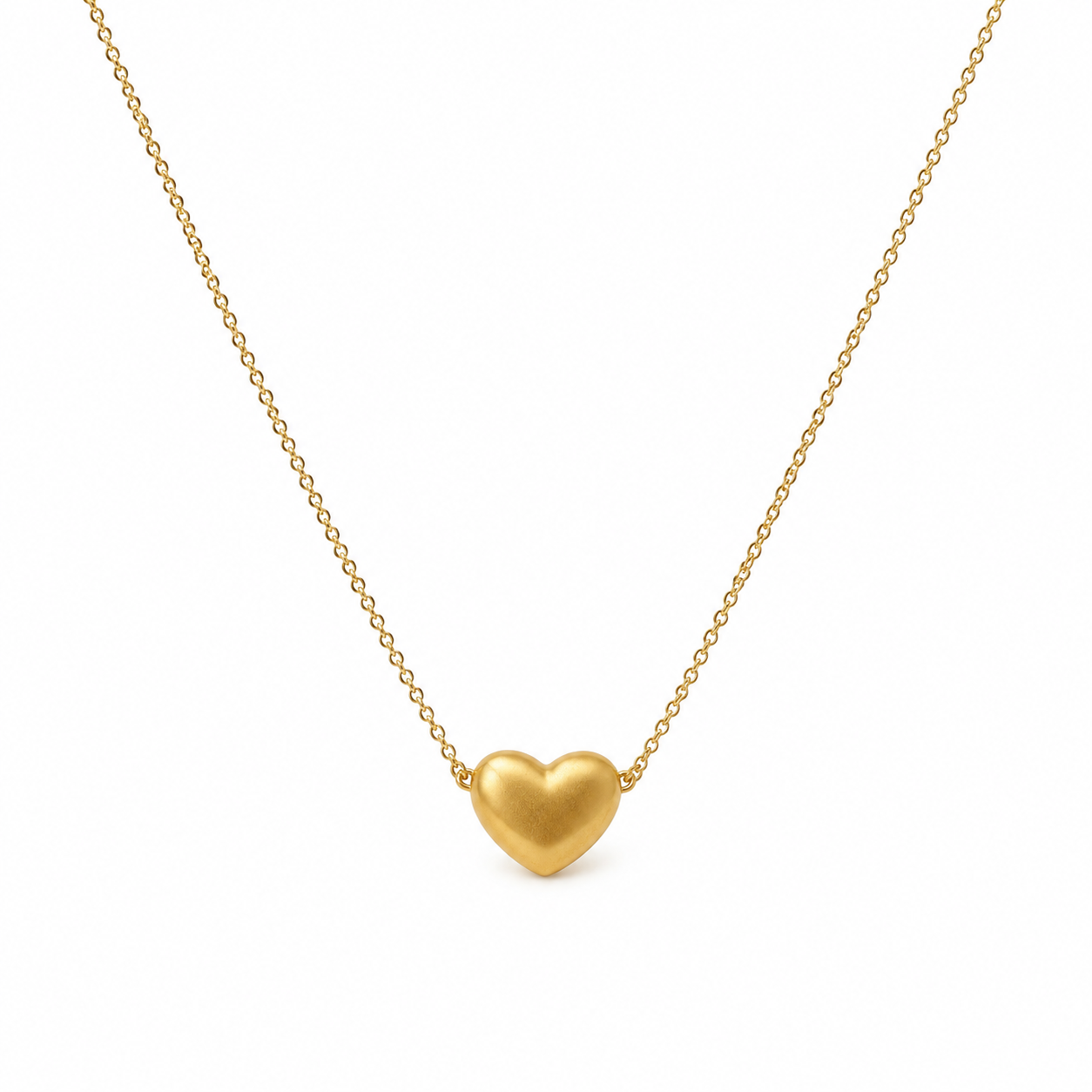 Elegant Gold Heart Pendant Necklace